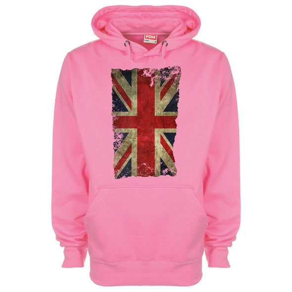 Union Jack Britain Distressed Flag Printed Hoodie - Mr Wings Emporium 