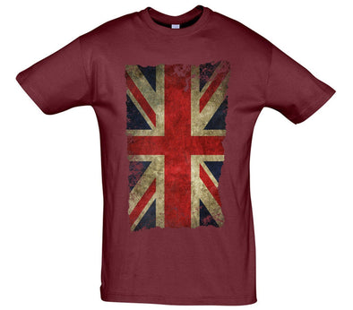 Union Jack Great Britain Distressed Flag Printed T-Shirt - Mr Wings Emporium 