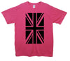 Union Jack Single Colour Flag Printed T-Shirt - Mr Wings Emporium 