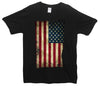 USA Distressed Flag Printed T-Shirt - Mr Wings Emporium 