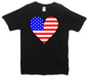 USA Love Heart Flag T-Shirt - Mr Wings Emporium 