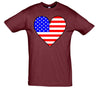 USA Love Heart Flag T-Shirt - Mr Wings Emporium 