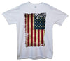 USA Stars And Stripes Distressed Flag Printed T-Shirt - Mr Wings Emporium 