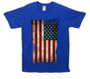 USA Stars And Stripes Distressed Flag Printed T-Shirt - Mr Wings Emporium 