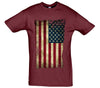 USA Stars And Stripes Distressed Flag Printed T-Shirt - Mr Wings Emporium 