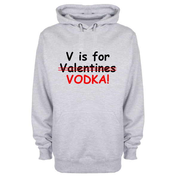 V Is For Vodka Printed Hoodie - Mr Wings Emporium 