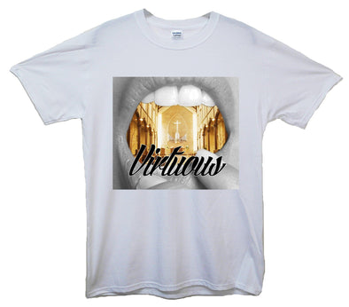 Virtuous Church Mouth Printed T-Shirt - Mr Wings Emporium 