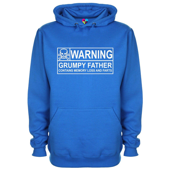 Warning Grumpy Father Printed Hoodie - Mr Wings Emporium 