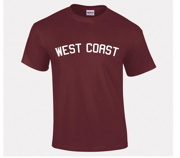 West Coast Printed T-Shirt - Mr Wings Emporium 