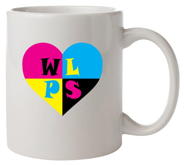 WLPS Heart Collection Logo Printed Mug - Mr Wings Emporium 