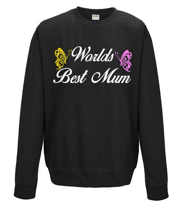 World's Best Mum Printed Sweatshirt - Mr Wings Emporium 