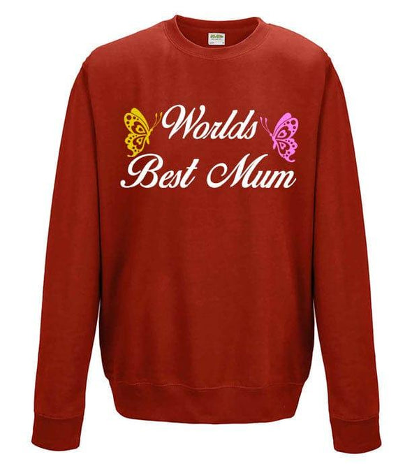 World's Best Mum Printed Sweatshirt - Mr Wings Emporium 