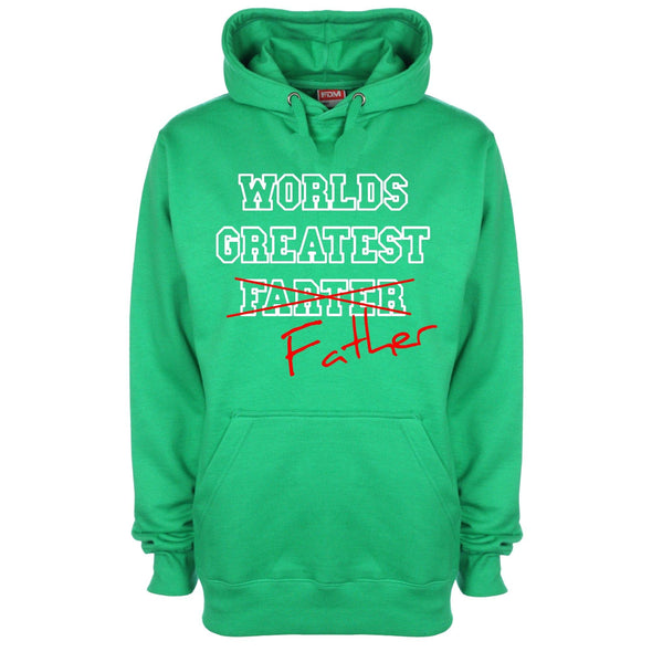 World's Greatest Farter/Father Printed Hoodie - Mr Wings Emporium 