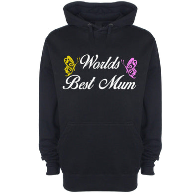 Worlds Best Mum Printed Hoodie - Mr Wings Emporium 