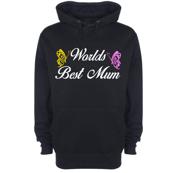 Worlds Best Mum Printed Hoodie - Mr Wings Emporium 