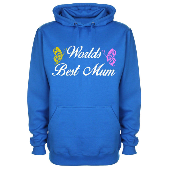 Worlds Best Mum Printed Hoodie - Mr Wings Emporium 