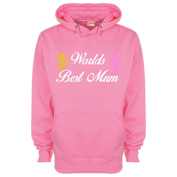 Worlds Best Mum Printed Hoodie - Mr Wings Emporium 