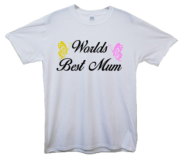 Worlds Best Mum Printed T-Shirt - Mr Wings Emporium 
