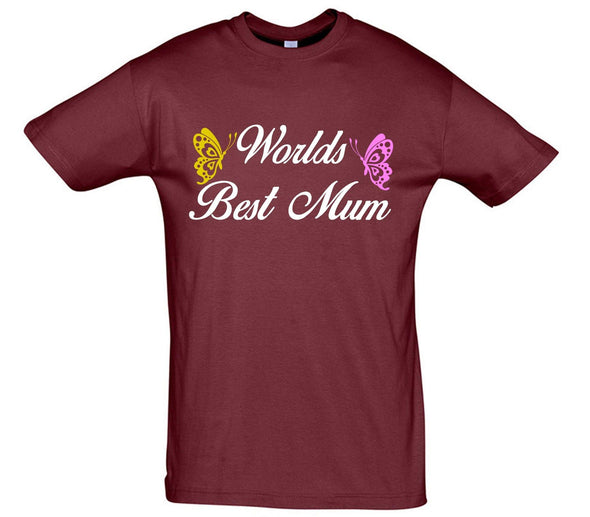 Worlds Best Mum Printed T-Shirt - Mr Wings Emporium 