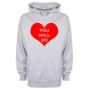 You Will Do Printed Hoodie - Mr Wings Emporium 