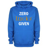 Zero Lucks Given Glitter St Patrick's Printed Hoodie - Mr Wings Emporium 