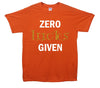 Zero Lucks Given Gold Glitter Printed T-Shirt - Mr Wings Emporium 